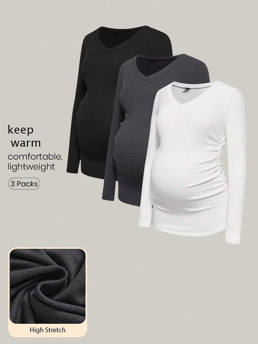 Modmama Fall Clothes,Autumn Clothes,Maternity Autumn/Winter Clothes Maternity Casual Versatile Solid Color Long Sleeve T-Shirt Breastfeeding Shirts Pregnancy Shirts Maternity Shirts Nursing Tops Women Long Sleeve Tops Women Long Sleeve Tops Women Long Sleeve Tops