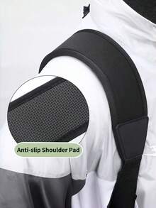 1 pezzo Cinghia tattica a 2 punti regolabile e imbottita per spalla, per caccia e tiro, design mimetico e impermeabile con snodi, attrezzatura sportiva per esterni - Multicolore - Visualizzare 2