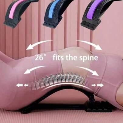 1PC Yoga Back Stretching Board PP NBR Material With Lumbar Support Spine Relaxation Fitness Equipment For Pilates Home Gym Workout Recovery