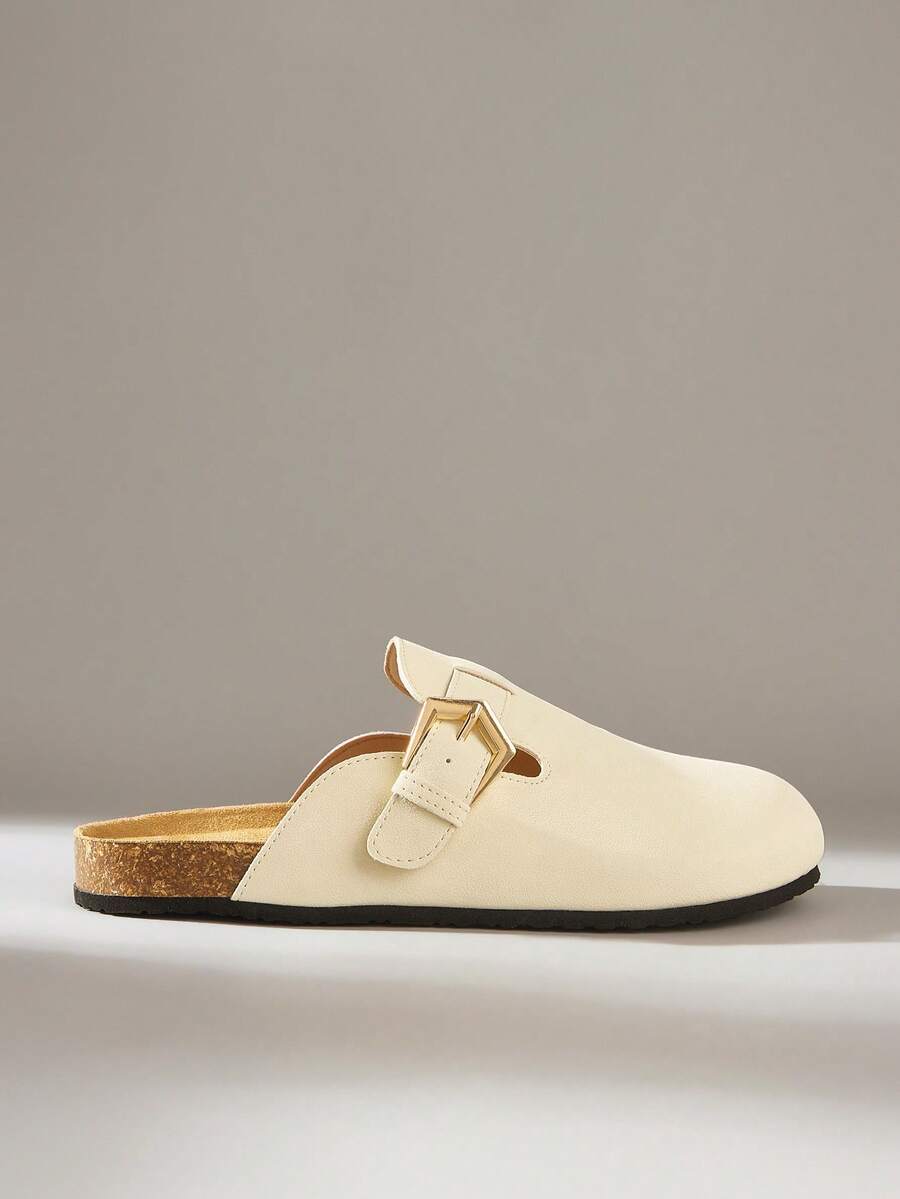 Solecia Mocasines casuales de mujer con diseño de hebilla - Albaricoque - Ver 1
