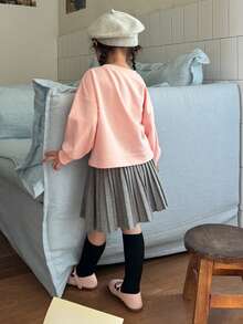 DAZY Young Girls Letter Print Sweatshirt - Pink - View 4