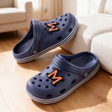 Zuecos de Agujeros para Hombres Multicolor de Moda y Transpirables pantuflas, Suela Blanda y Antideslizante - Ideal para Hogar, Playa y Exterior - 7002H-NAVY - Ver 4