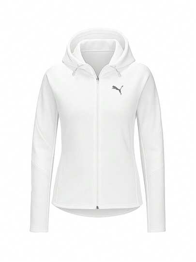 Puma Evostripe Women Full Zip Hoodie White