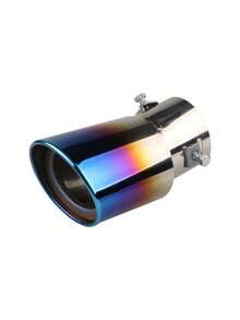 Universal Car Exhaust Tail Pipe Tip Stainless Steel Muffler Accessory SUV Truck Custom Fit Upgrade Easy Installation Vehicle Modification Enhancement - Multicolor - View 8