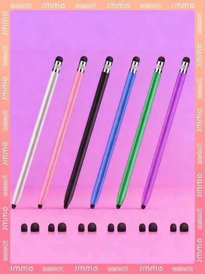 JMMO 1 Pack Stylus Pen For Touch Screens, Touchscreen Pen 2 In 1 Rubber Stylus Touch Pen For Tablets, IPad Mini, IPad Pro, IPad Air, Smartphones, Galaxy