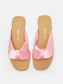 Women'S Comfortable Flat Sandals - Pink - View 6