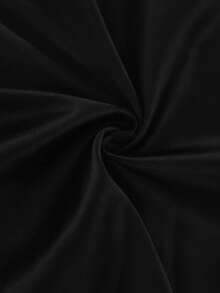 GlowEve CURVE Plus Size Solid Color Elegant Waist Cinched Long Sleeve Casual Blouse Draped Top Lokal-Valentinsverkauf Tops For Women Elegant Long Sleeve Black Top Satin Blouses For Women Satin Cowl Neck Top God - Black - View 5