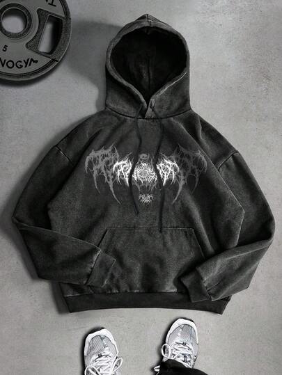 Sport MetroGents Herrtröjor med grafiskt tryck och huva, långärmade tröjor, personlig tröja, grafiska tröjor