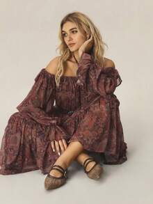 Styleloop Sepatu Kasual Wanita Ujung Lancip, Bahan Tenun Datar, Cokelat Kopi, Nyaman untuk Sehari-hari, Pesta, Pantai, Desain Bertali - Coffee Brown - View 9