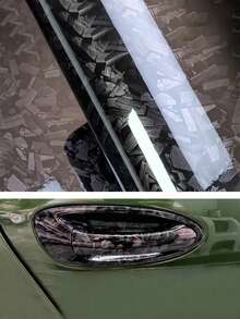 11.81英寸 x 19.69英寸 多尺寸黑/红/紫/蓝碳纤维汽车贴膜,车辆改装贴纸,摩托车乙烯基贴膜 - 彩色 - 查看 5