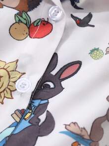 Dazy Kids Young Girls Fall Pajamas Easter - White - View 5