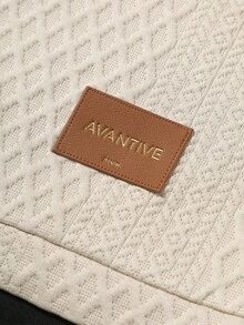 EGENSIO 男士字母图案圆领短袖T恤和抽绳腰束脚裤休闲套装 - 杏色 - 查看 5