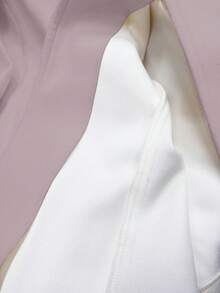 GlowEve Women's Elegant Bow Decor Overcoat, Autumn/Winter - Pink - View 5