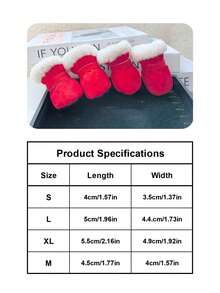 PETSIN Cute Dog Shoes Winter New Candy Color Series, Thermal Lined Thickened Warm Dog Boots, Soft-Soled Pet Shoes For Teddy Small Dogs, Anti-Slip Comfortable Dog Footwear - Blue - View 5