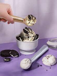 Professional Ice Cream Scoop, Heat-Conductive Aluminum For Perfect Round Scoops Of Hard Ice Cream, Sorbet, And Cookie Dough - Multicolor - View 3