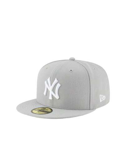 New Era New York Yankees Basic 59Fifty Men's Fitted Hat Gray