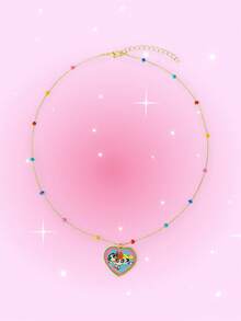 THE POWERPUFF GIRLS X SHEIN Collares de cadena para mujer