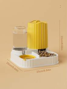 PETSIN 1个自动喂猫器，狗碗，宠物碗，猫碗二合一饮水器，猫碗，宠物用品 - 彩色 - 查看 6