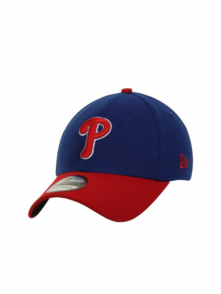 New Era Philadelphia Phillies 39THIRTY MLB Stretch Flex Fit Men's Hat Blue / Red - Blue - View 1