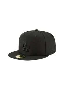 New Era 59Fifty Hat MLB Basic Los Angeles Dodgers LA Black Fitted Men's Cap Black