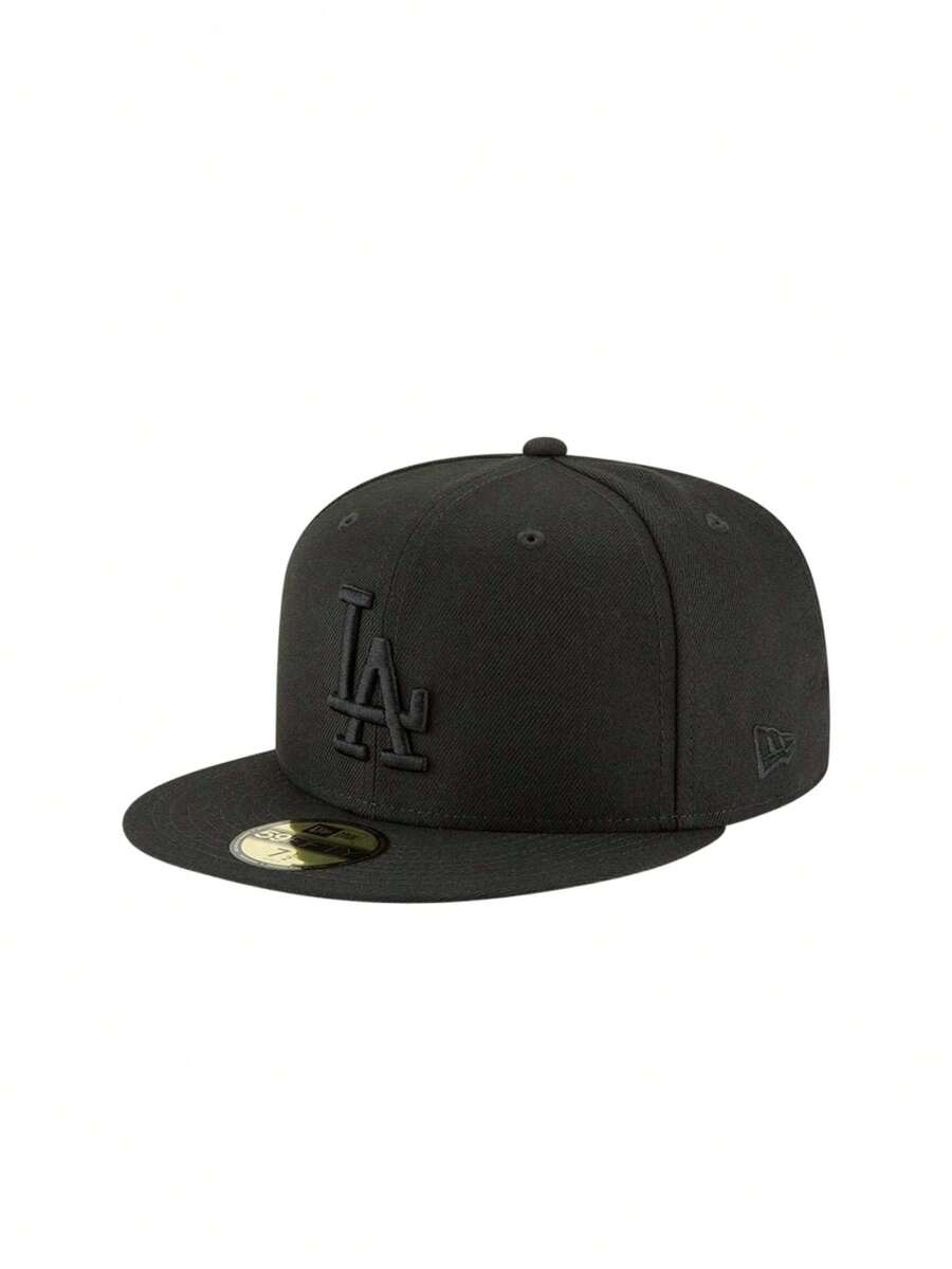 New Era 59Fifty Hat MLB Basic Los Angeles Dodgers LA Black Fitted Men's Cap Black