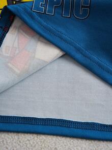 Transformers X SHEIN 2件套 男童可爱字母卡通机器人图案圆领落肩长袖针织休闲T恤 - 彩色 - 查看 4