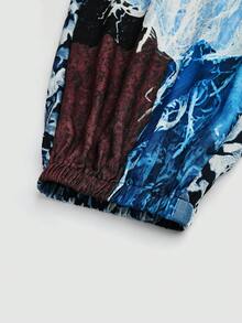 Sweetra Bộ đồ liền thân thường ngày họa tiết hoa lãng mạn cổ điển - Màu xanh lam - Xem 7