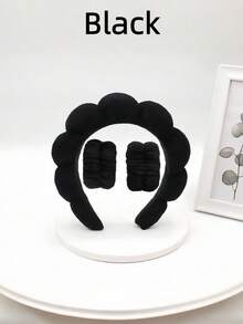 1PC Face Washing Headband Wristband Set For Women Skin Care Makeup Bubble Headband Teen Girl Gift Spa Self Care Facial Tools Beauty Skincare Cleansing - Multicolor - View 14