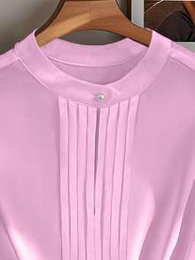 GlowEve Women's Elegant Solid Color Wide Shoulder Sleeveless Blouse