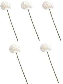 1/2/5/12/16 Quả bóng nhân tạo, Hoa cúc, Quả bóng thêu, Trang trí đám cưới, Bình hoa gia đình, Trang trí, Phòng ăn, Phòng khách, Phòng ngủ, Cắm hoa đầu giường, Hoa cô dâu cầm, Hoa đeo tay, Hoa cài áo, Vật liệu trang trí tiệc sinh nhật, Quà tặng ngày lễ tình nhân năm mới - trắng - Xem 7