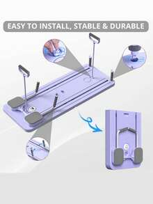 4 In 1 Ab Board Foldable Design Core Strengthener Pilates Slant Board Non Slip Mat Full Body Workout Home Gym Equipment Compact Storage Solution