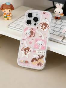 1 st. 2-i-1 trådlöst magnetiskt adsorptionsskal med rosa hjärta och dessertkanindesign, lämplig för 17 Pro Max/16 Pro Max/15 Pro Max/14 Pro/13, trendigt telefonskal för kvinnor, höstdekor, juldekorationer pojkarryggsäck, Halloween, ryggsäck skola. Genomskinlig ryggsäck, skola, Halloweenkostym. - Multifärgad - Visa 9