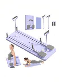 4 In 1 Ab Board Foldable Design Core Strengthener Pilates Slant Board Non Slip Mat Full Body Workout Home Gym Equipment Compact Storage Solution