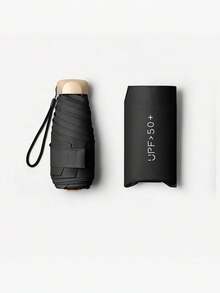 1 Piece, Mini Travel Sun Umbrella With Protective Cover, Small And Compact UV Resistant Umbrella, Lightweight Windproof Sun Umbrella, Suitable For Hiking - Multicolor - View 10