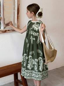 DAZY Tween Girls Fall Dress,Back To School Clothes - Green - View 4