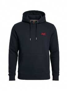 Essential Men Pullover Hoodie Blue - Navy - View 4