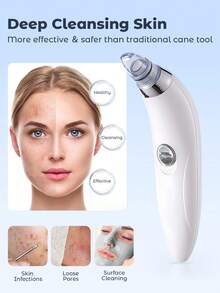 Teckwe 黑头真空去除器，配备4个探头的强力便携式面部毛孔清洁器，温和去除黑头，男女皆宜，无挤压痛感。您的私人专业美容师。 - 彩色 - 查看 2