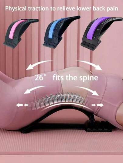 1PC Yoga Back Stretching Board PP NBR Material With Lumbar Support Spine Relaxation Fitness Equipment For Pilates Home Gym Workout Recovery