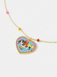 THE POWERPUFF GIRLS X SHEIN Collares de cadena para mujer
