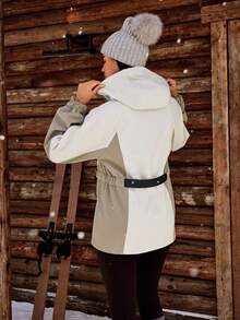 OutZeal 超大款抓绒保暖外套 防水防风软壳户外外套 - 米色 - 查看 9