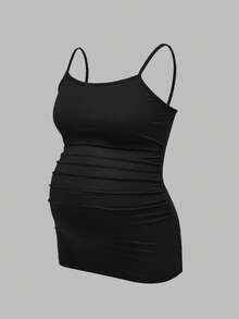 Modmama 孕妇褶皱无袖背心，夏季，孕妇装