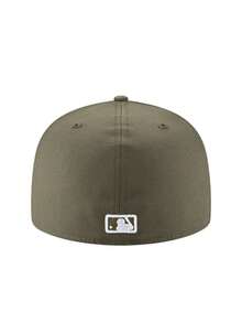 Los Angeles Dodgers Authentic Collection 59FIFTY Men's Hat Olive - màu xanh lá - Xem 2