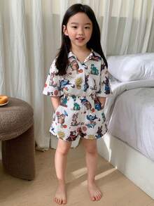 Dazy Kids Young Girls Fall Pajamas Easter - White - View 2