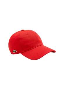 Lacoste Cotton Unisex Twill Cap Red - Rouge - View 3