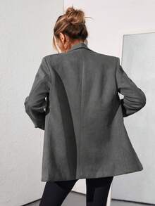 Aveloria Modichic Solid Color Fashionable Commuting OL Office Lady Design Suit Blazer  Fall Cloth For Women - Grey - View 2