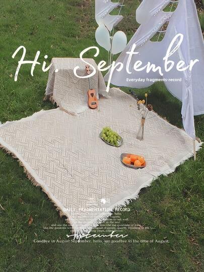 1 pieza Manta plegable impermeable y a prueba de humedad con estampado bohemio para acampar, ir a la playa, picnic, viajes, San Valentín, luna de miel, regalo para mujeres, equipo de camping, artículo esencial de viaje, alfombra para césped, decoración de festival