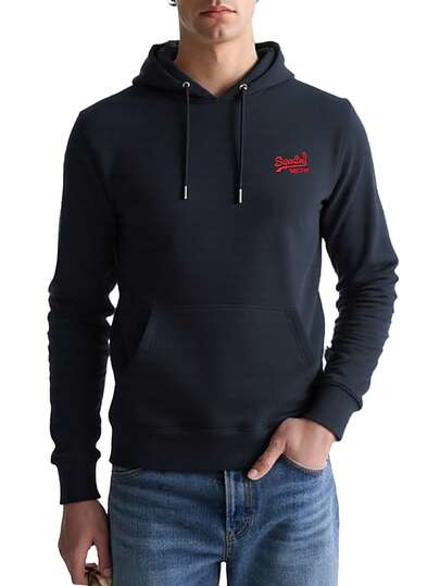 Essential Men Pullover Hoodie Blue