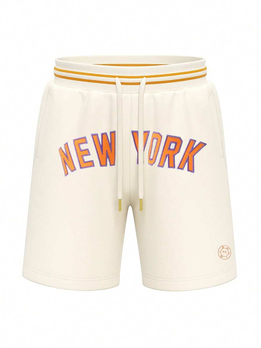 Puma Rhuigi Men Basketball Short Beige - White - View 1