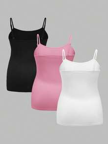 Modmama Pregnant Women Solid Color Minimalist Fashion Casual Cami Top, Daily Wear - Multicolor - View 2