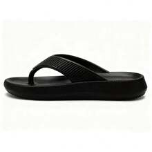 Chanclas de Dedo Mujer Plataforma Gruesa, Sandalias Unisex EVA Antideslizante - Ideal Playa y Hogar - 8728-Negro - Ver 6